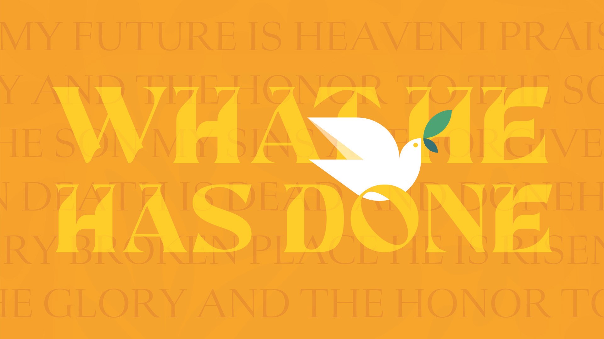 Houston's First Message: What He has Done